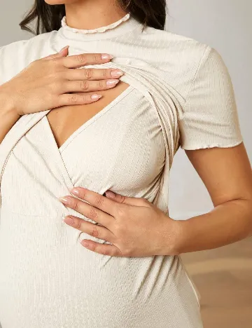Bluza SHEIN Maternity, crem