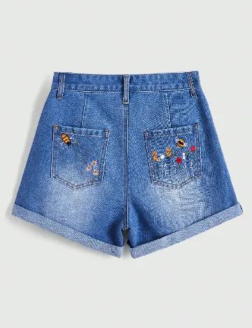 Pantaloni scurti Romwe, albastru