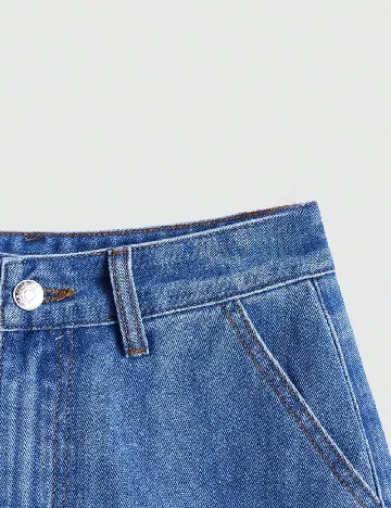 Pantaloni scurti Romwe, albastru