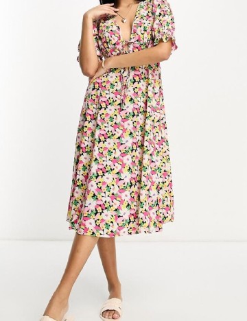 Rochie medie ASOS, floral print
