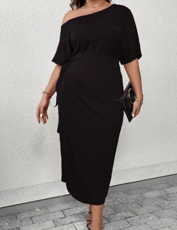Rochie lunga SHEIN CURVE, negru