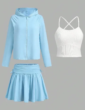 Compleu Shein Kids, bleu