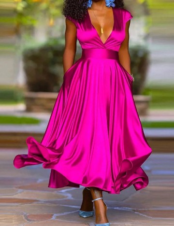 Rochie lunga SHEIN, roz