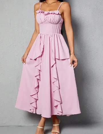 Rochie lunga SHEIN, roz Roz