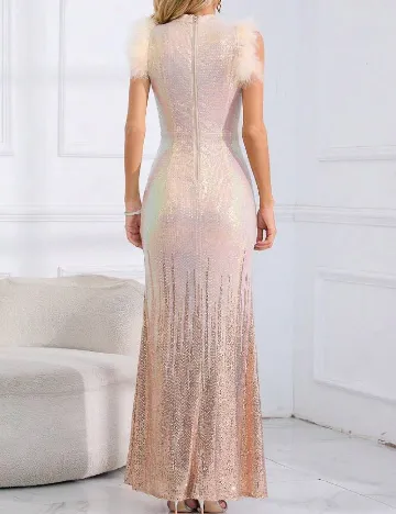 Rochie lunga SHEIN, crem
