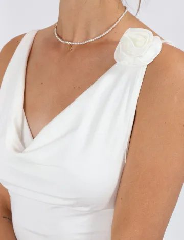 Rochie scurta SHEIN, alb Alb