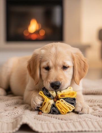 Minge olfactiva pentru caini Pets Dreamteam, galben/gri