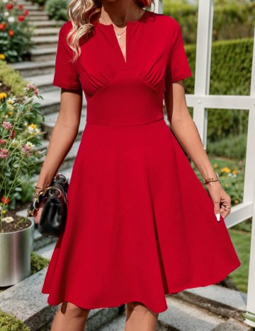 Rochie scurta SHEIN, rosu