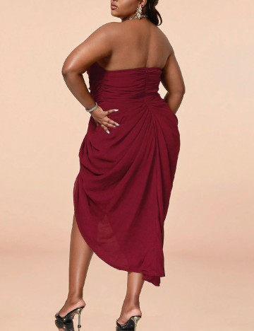 Rochie medie SHEIN CURVE, rosu