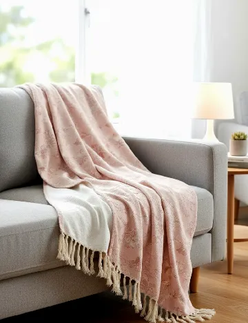 Cuvertura Home Accents, roz Roz