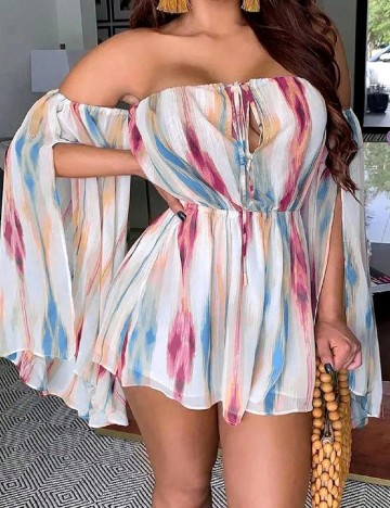 Salopeta SHEIN, mix culori