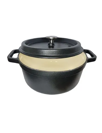 Oala din fonta SOLA, negru Negru