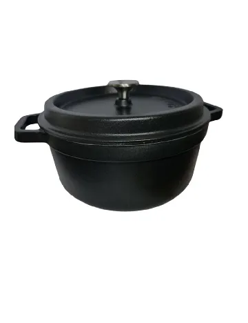 Oala din fonta SOLA, negru Negru