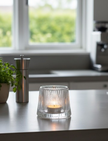 Suport lumanare, galben