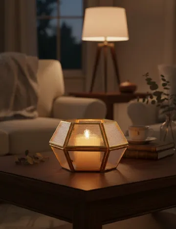 Suport lumanare, auriu