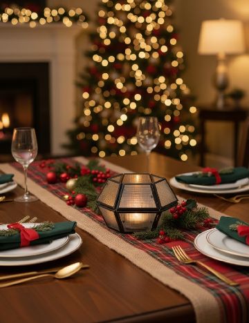 Suport lumanare, negru