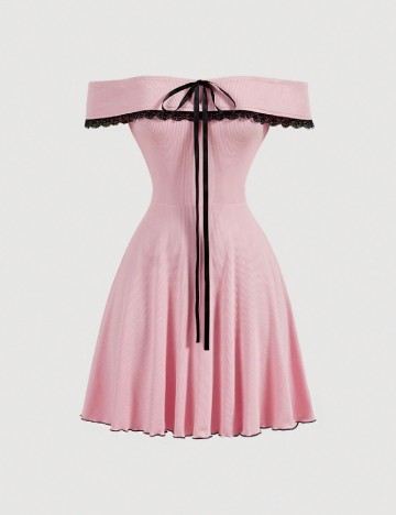 Rochie scurta SHEIN, roz