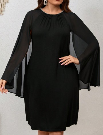 Rochie medie SHEIN CURVE, negru
