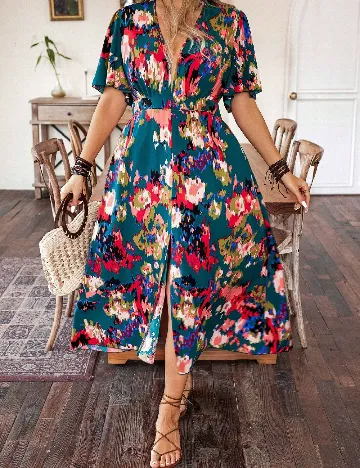 Rochie medie SHEIN CURVE, mix culori