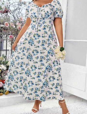 Rochie lunga SHEIN CURVE, alb