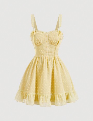 Rochie scurta SHEIN, galben