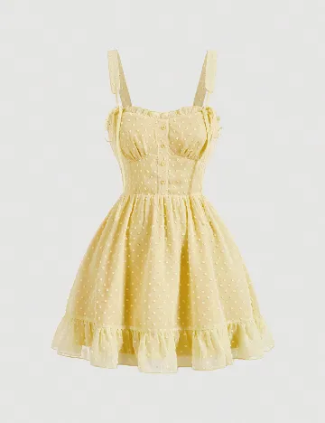 Rochie scurta SHEIN, galben