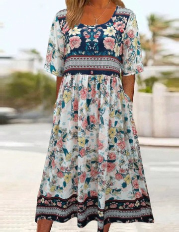 Rochie medie SHEIN, mix culori