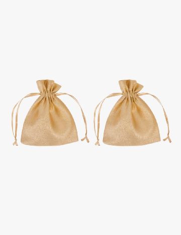 Set saculeti 2 bucati Hobby Flora, auriu