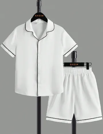 Pijama Shein Kids, alb