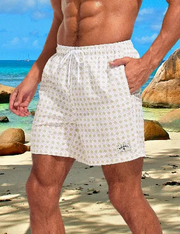 Short de baie SHEIN, crem