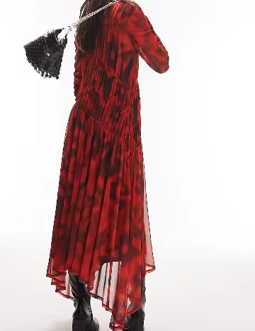 Rochie medie Top Shop, rosu