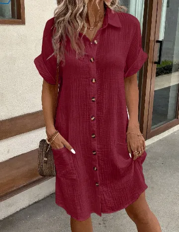 Rochie scurta SHEIN, rosu