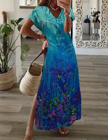 Rochie lunga SHEIN, albastru