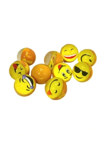 Set bile de cauciuc 10 bucati Toi-Toys, galben