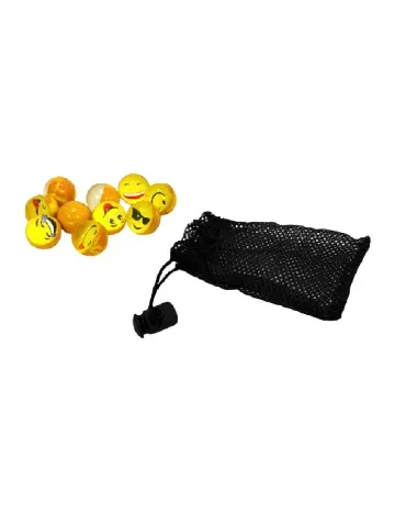 Set bile de cauciuc 10 bucati Toi-Toys, galben