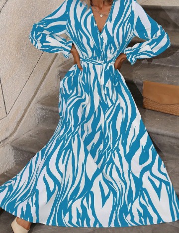 Rochie lunga SHEIN, albastru