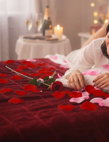 Petale de trandafiri, rosu