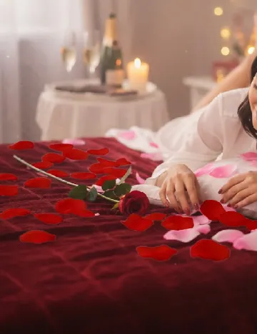 Petale de trandafiri, rosu Rosu