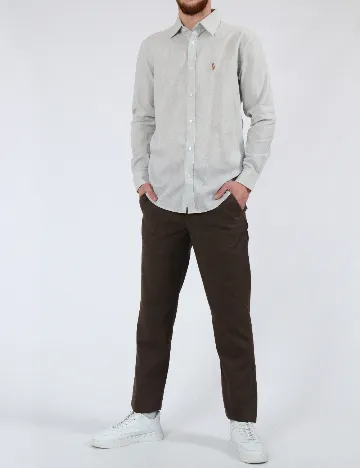 Camasa Polo Ralph Lauren, gri Gri