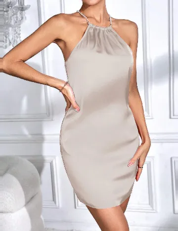 Rochie scurta SHEIN, bej