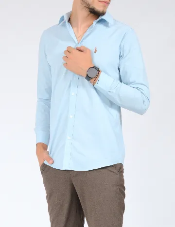 Camasa Polo Ralph Lauren, bleu Albastru