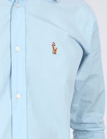 Camasa Polo Ralph Lauren, bleu Albastru