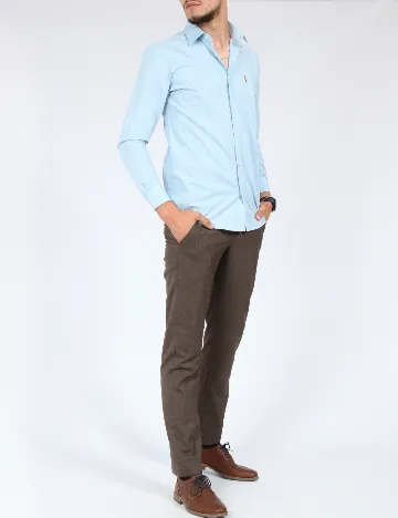 Camasa Polo Ralph Lauren, bleu Albastru