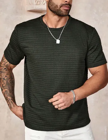 Tricou SHEIN Plus Size Men, verde