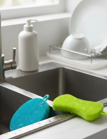 Set bureti din silicon Zd Trading, albastru/verde