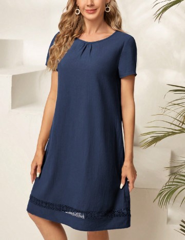 Rochie scurta Emery Rose, albastru