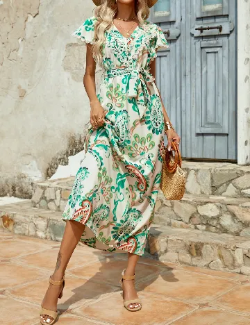 Rochie medie Anany, mix culori