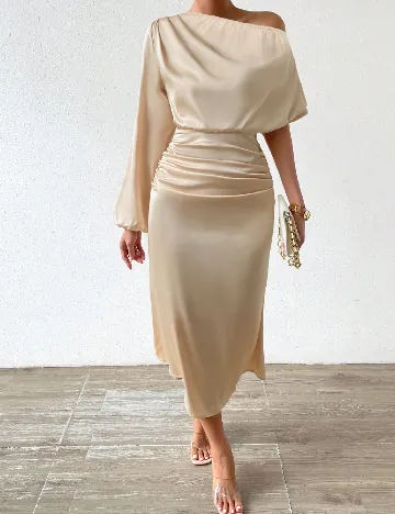 Rochie lunga SHEIN, crem