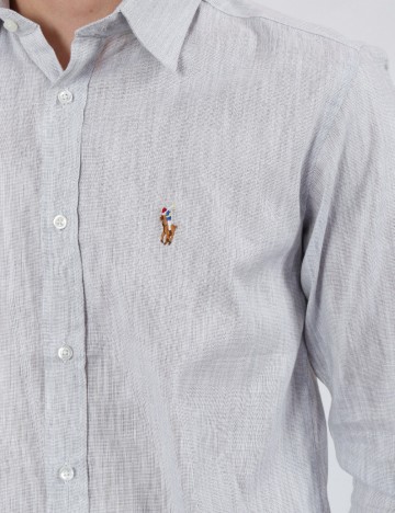 Camasa Ralph Lauren, gri deschis