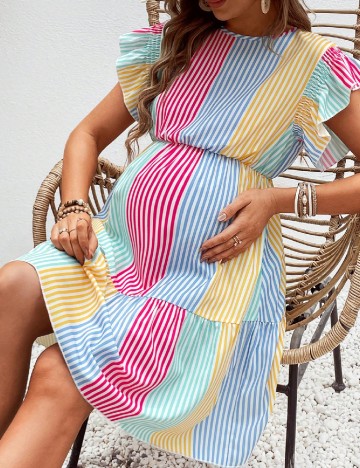 Rochie scurta SHEIN Maternity, mix culori